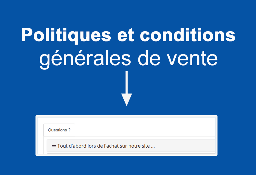 Politiques et conditions générales de vente
